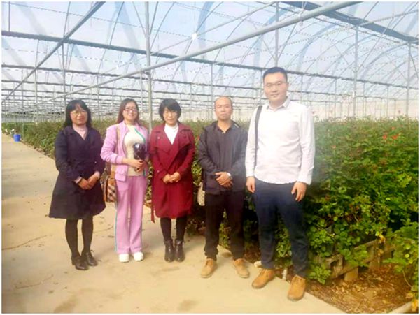 学院领导到花卉企业方德波尔格进行交流